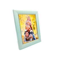 White wooden typical photo frame