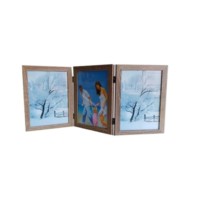 Three window clip hanging wall collage frame