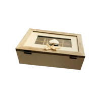 Wooden jewelry box with 6 seperator