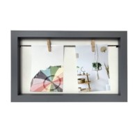 Gallery clip hanging frame 2 photos 4"x6"
