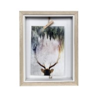 Clip Display wooden frame 5"x7" Deer